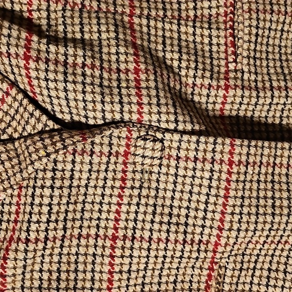 Womens Lush Plaid Houndstooth Polyester Jacket Large - Picture 3 of 5